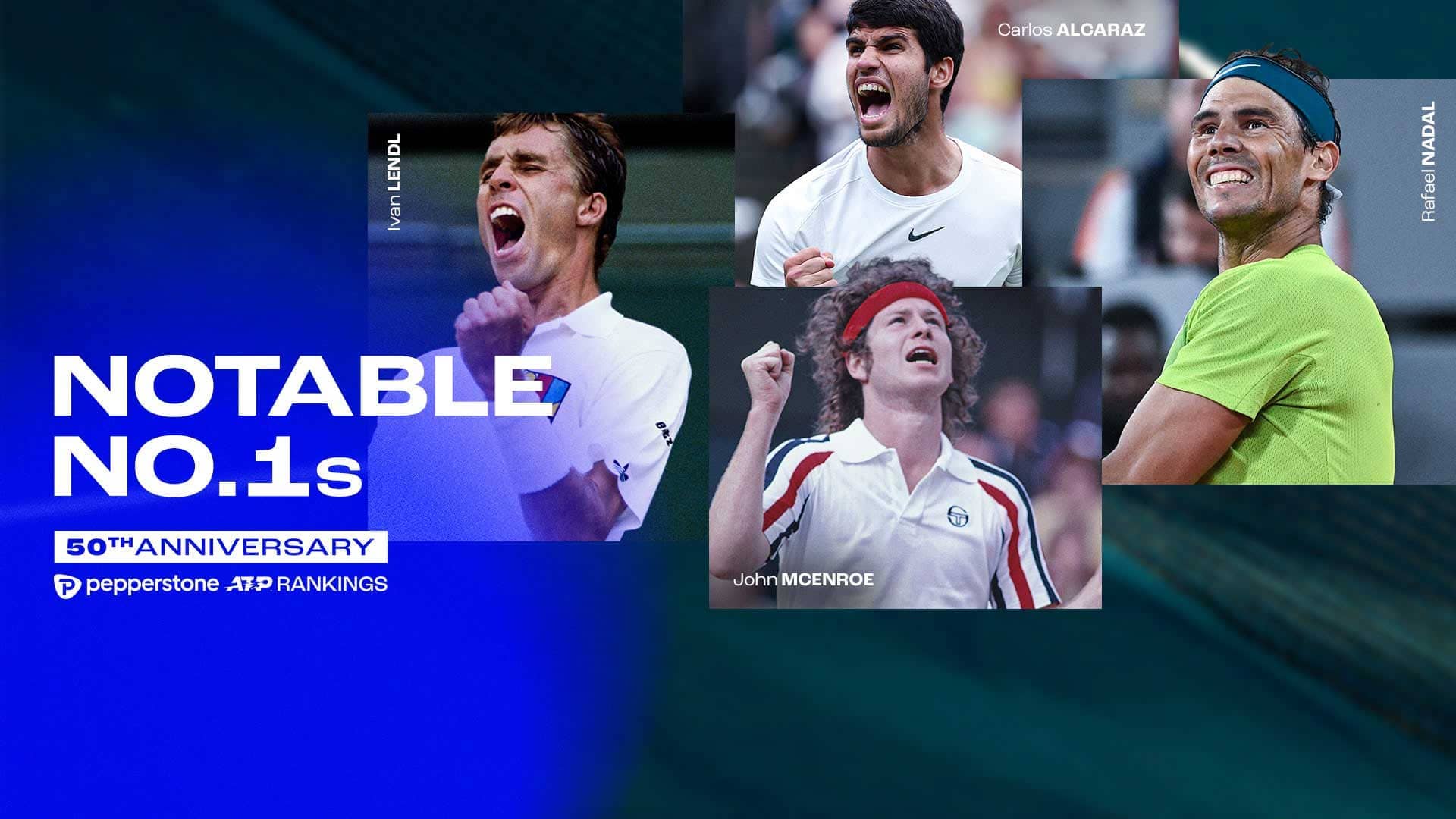 Notable No. 1s In 50 Years Of Pepperstone ATP Rankings (Part 2)