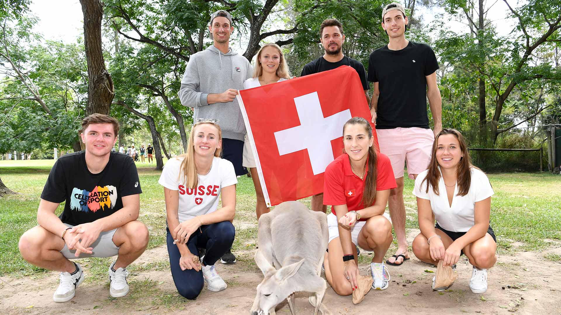 Team Switzerland visits Lone Pine Koala Sanctuary in Brisbane.