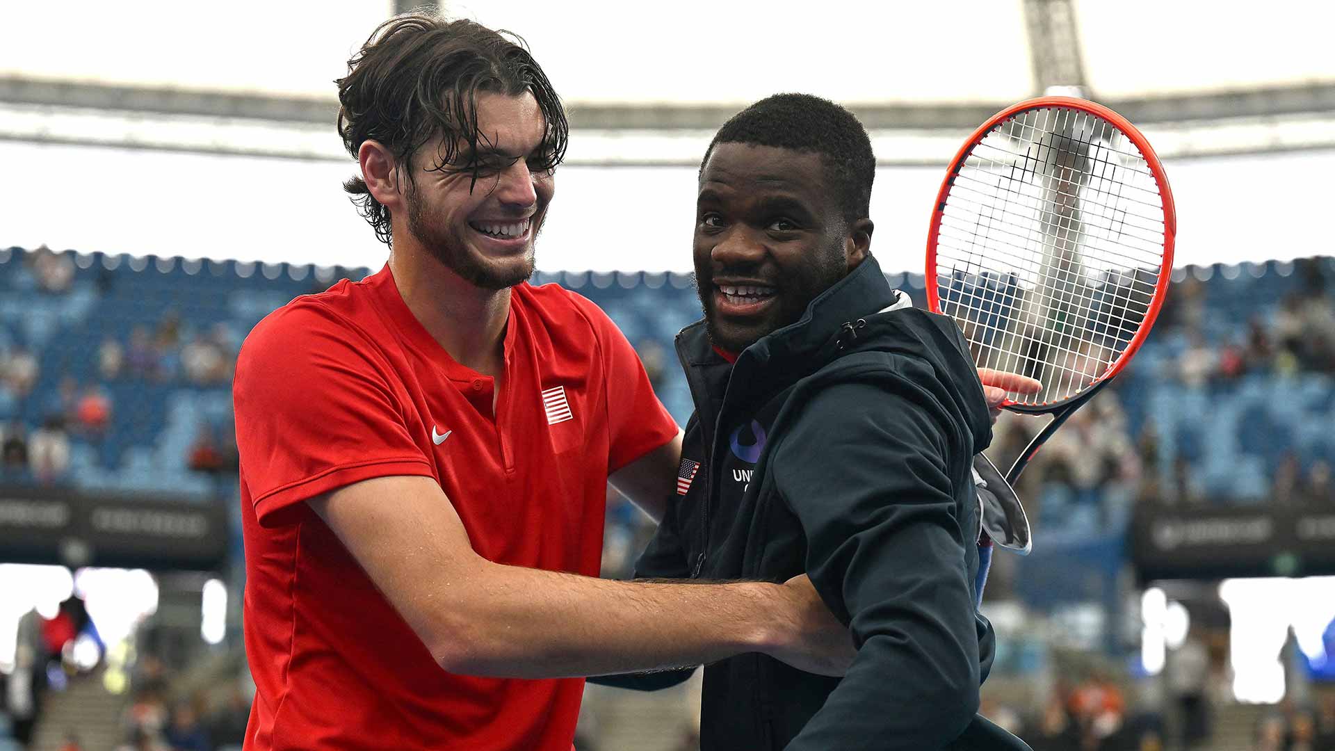 Taylor Fritz y Frances Tiafoe fueron compañeros de equipo en la United Cup a principios de este mes.