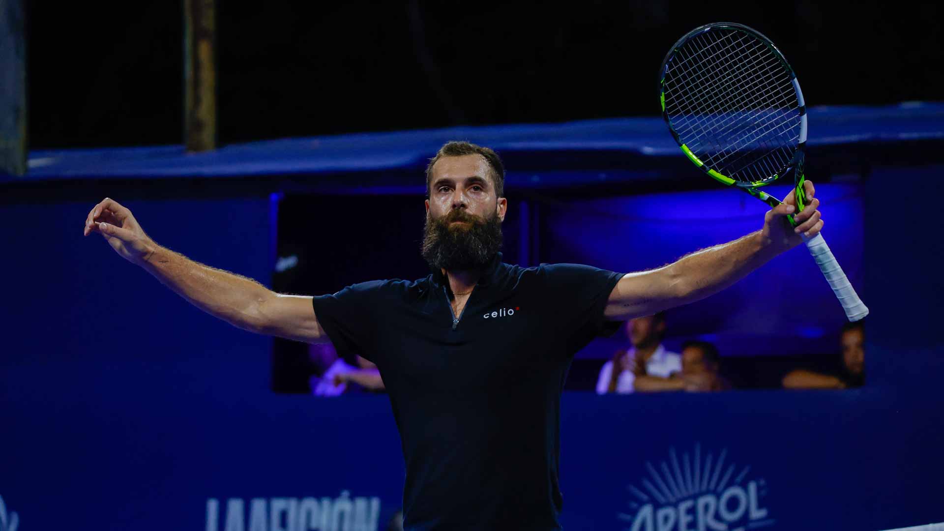 Benoit Paire is crowned champion at the 2023 Puerto Vallarta Challenger.