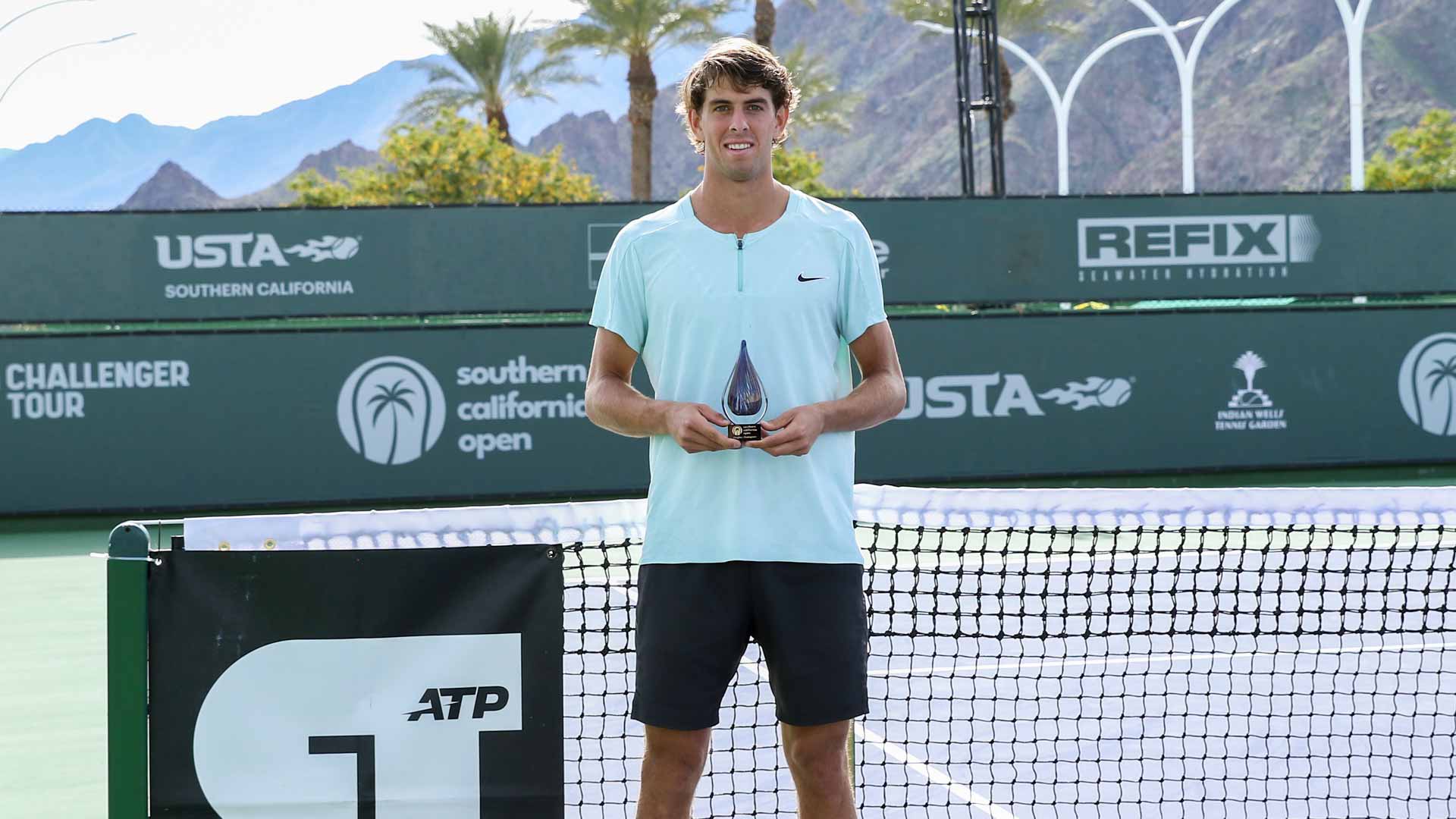 <a href='https://wwwx.atptour.com/en/players/blaise-bicknell/b0i5/overview'>Blaise Bicknell</a> wins his maiden ATP Challenger Tour title at the <a href='https://wwwx.atptour.com/en/scores/archive/indian-wells/2905/2024/results'>Southern California Open 2</a>.