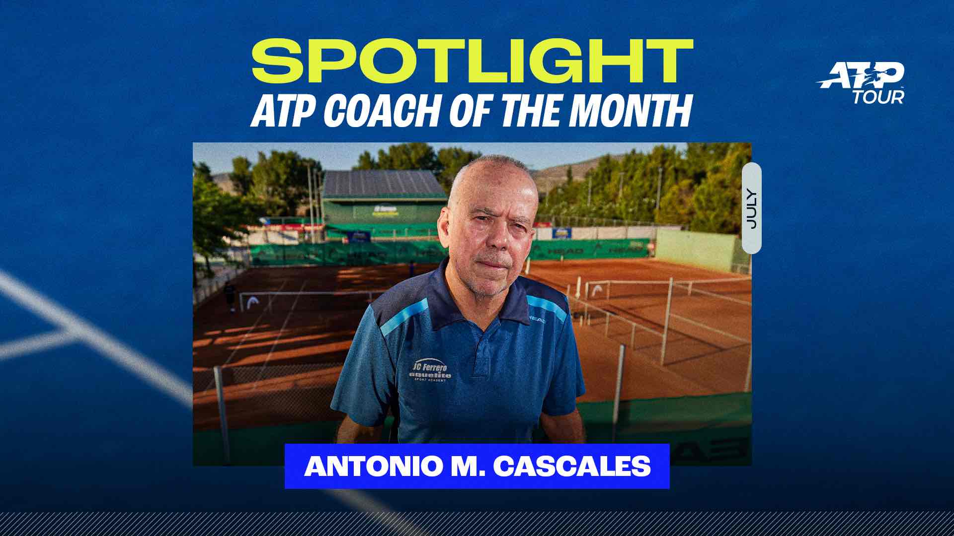 Antonio Martínez Cascales ha entrenado a Juan Carlos Ferrero y Carlos Alcaraz.