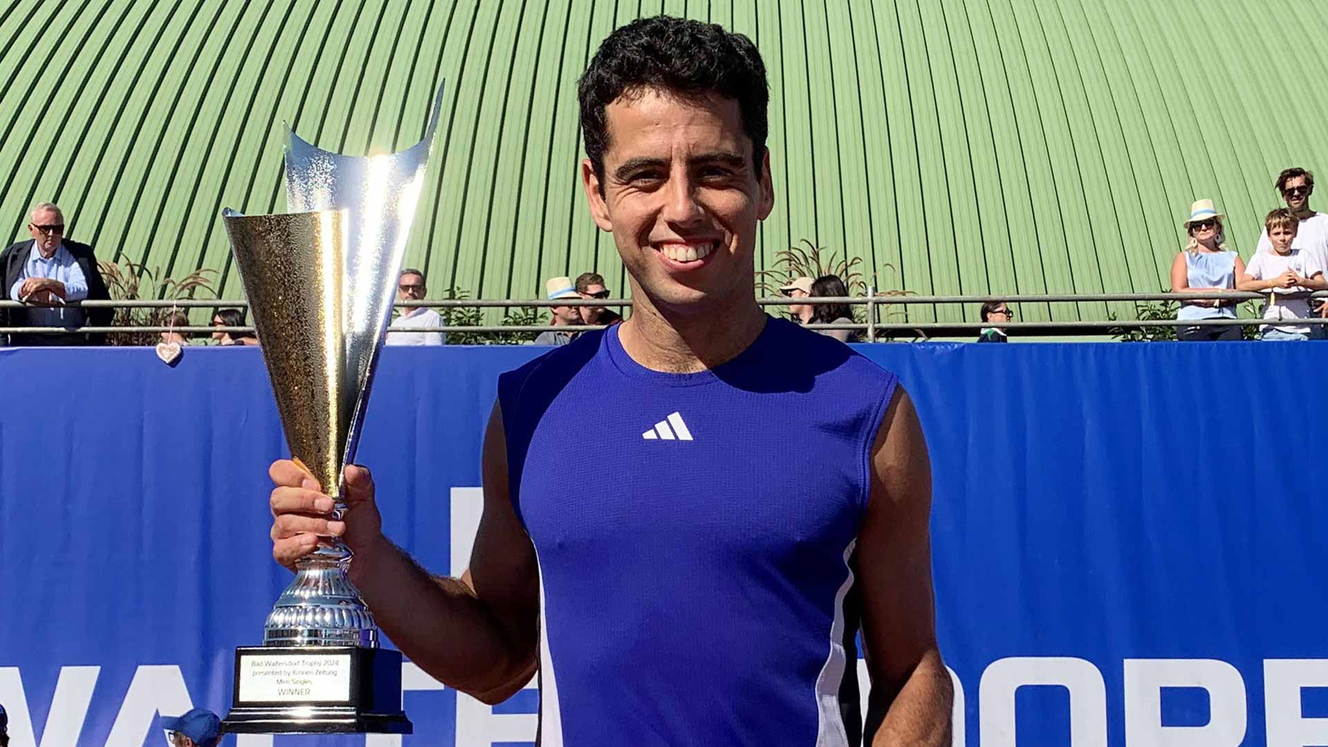 <a href='https://wwwx.atptour.com/en/players/jaume-munar/mu94/overview'>Jaume Munar</a> is crowned champion at the Bad Waltersdorf Challenger.