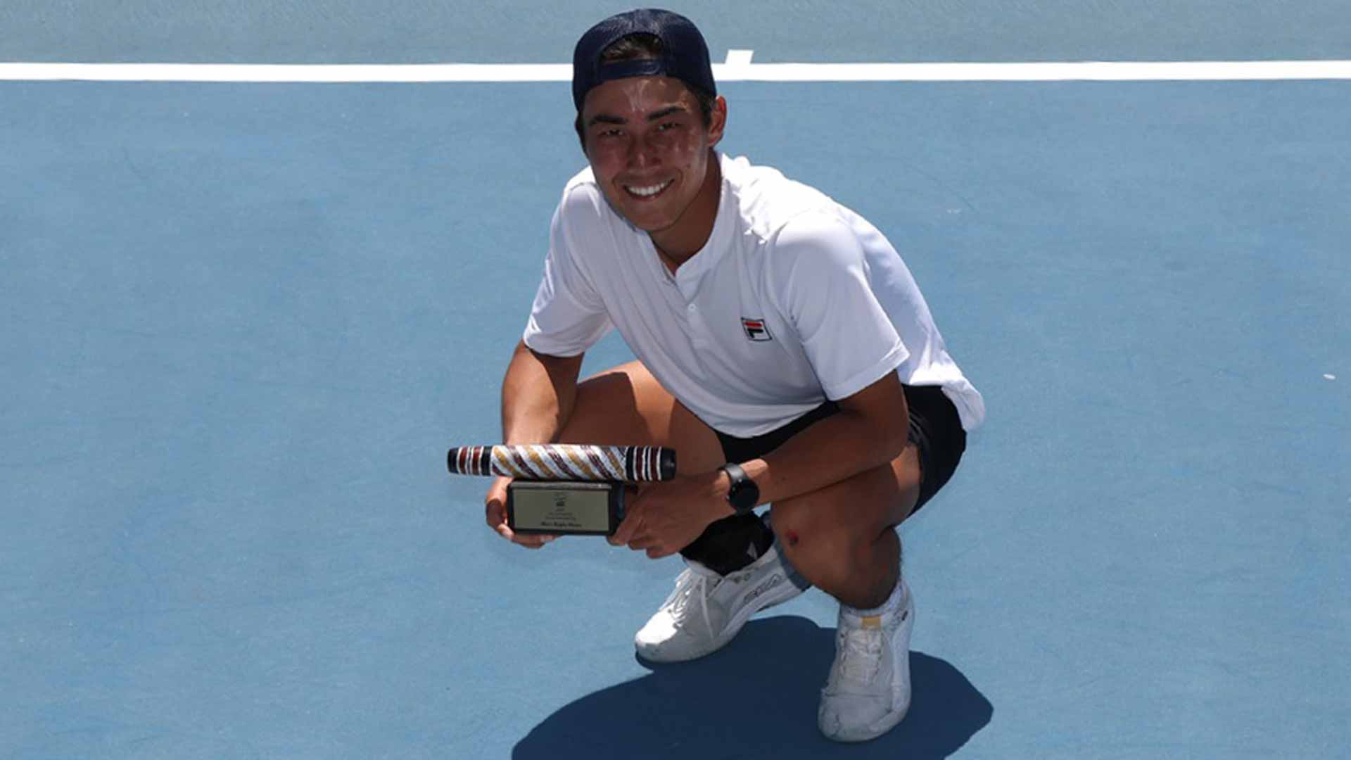 <a href='https://wwwx.atptour.com/en/players/rinky-hijikata/h0bh/overview'>Rinky Hijikata</a> wins the Playford Challenger.