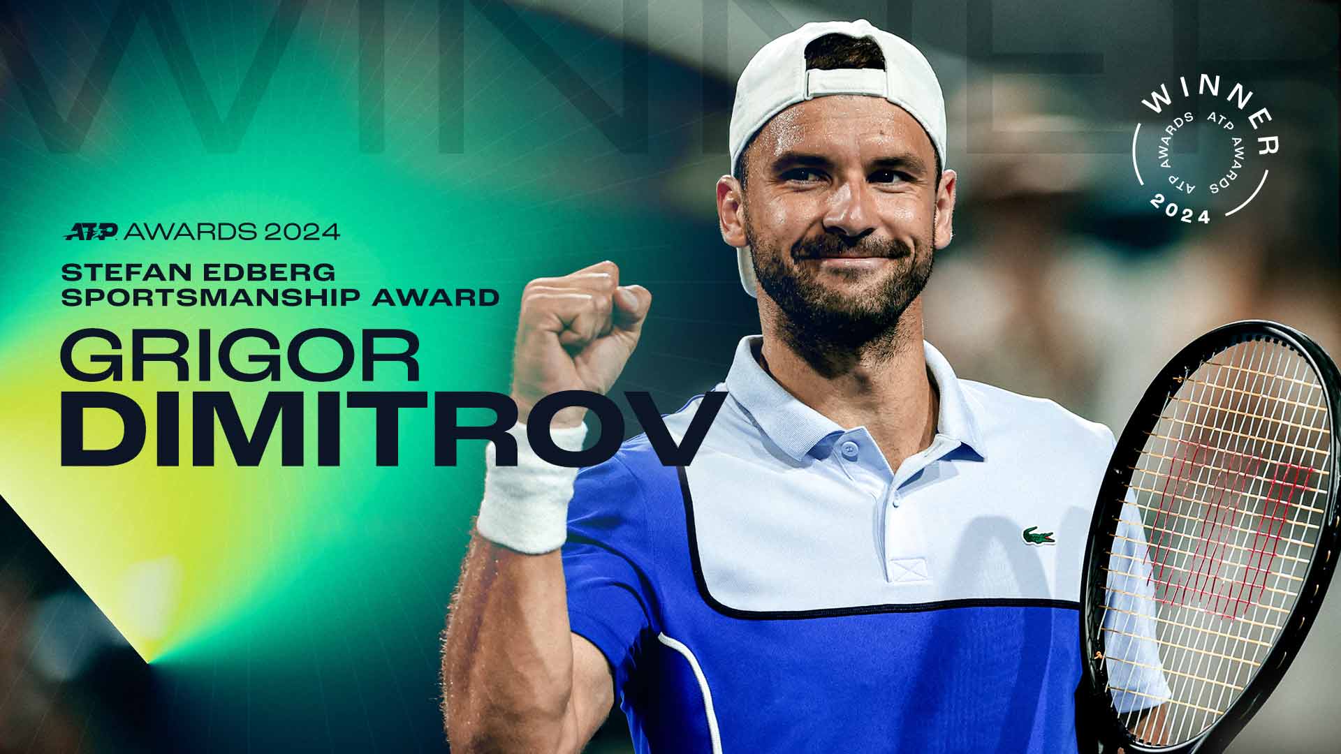 Dimitrov gana el premio a la deportividad Stefan Edberg 2024